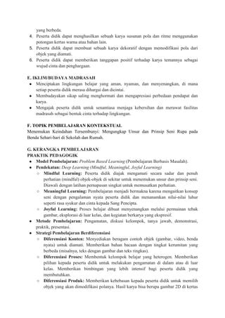 modul ajar seni rupa kelas  kurikulum berbasis cinta