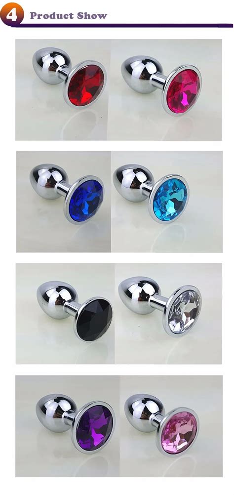 Small Size Sparkle Jewelry Metal Butt Plug Unisex Sophisticated Sexy Anal Toys Adult Products