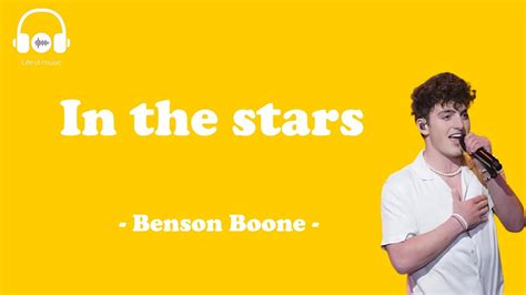 In The Stars Benson Boone Lyric Video YouTube