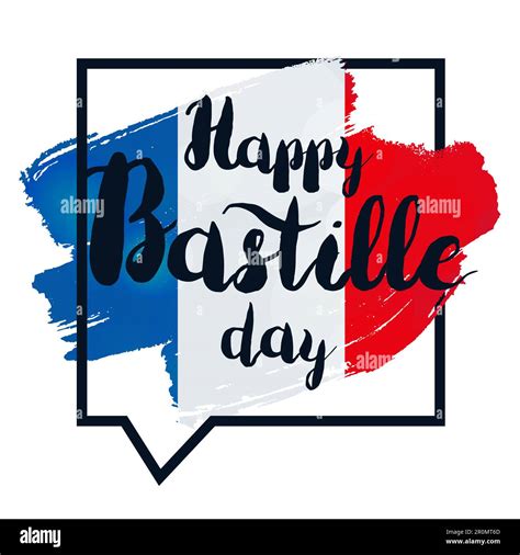 Happy Bastille Day Celebration Banner France Independence Greeting