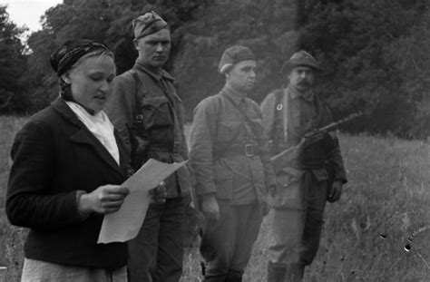 Soviet partisans in Crimea taking an oath, 1943. A photo by Ivan ...