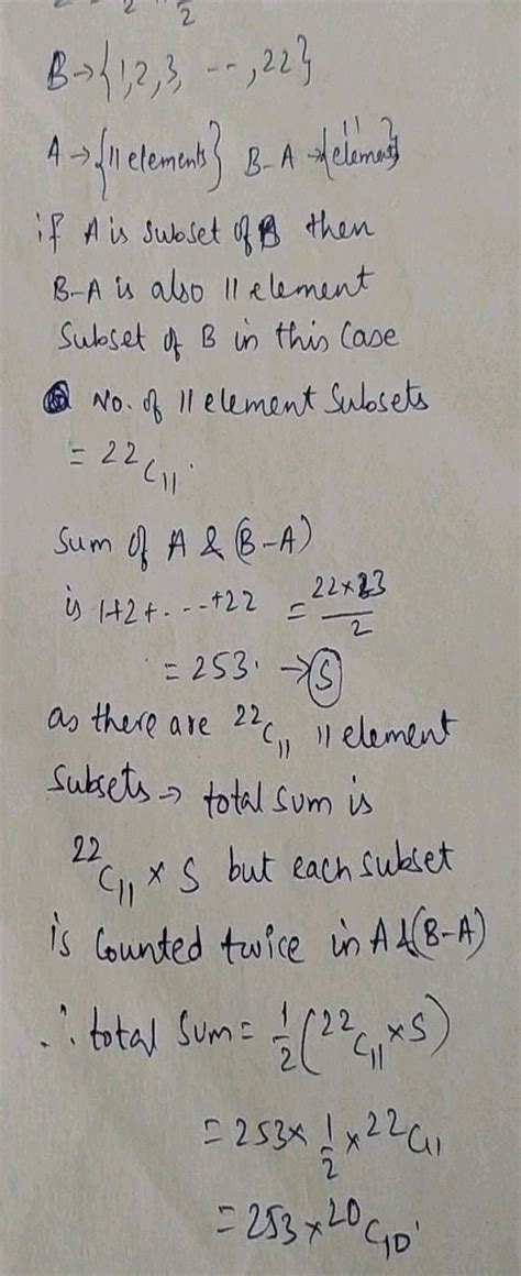 8 Let A { 1 2 3 Ldots 22 } Set B Is A Subset Of A And B Has