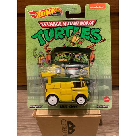 熱狗本舖 風火輪 Hot Wheels 電影文化 膠胎 忍者龜 TURTLES 廂型車 PARTY WAGON 蝦皮購物