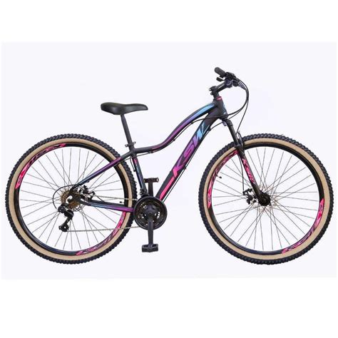 Bicicleta Aro 29 Ksw Mwza Feminina 24v Freio A Disco Susp Aluminio