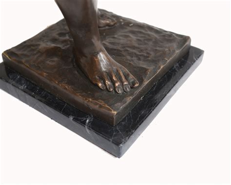 Italian Bronze Male Nude Statue Classical Sculpture