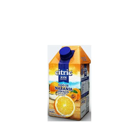 CITRIC JUGO DE NARANJA PACK DE 12 UNIDADES DE 500ML 12tren