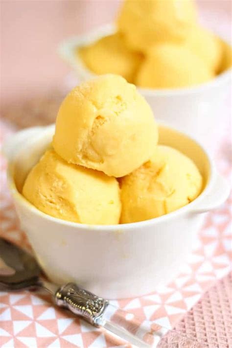 Glace La Mangue Sans Sorbeti Re Elle Mijote Quelque Chose