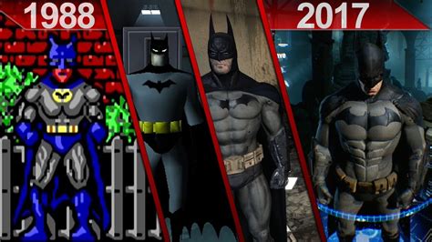 Evolution Of Batman Games Graphics On Pc 1988 2017 Youtube