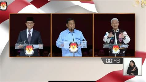 Saat Anies Prabowo Dan Ganjar Saling Beri Pesan Menyentuh Di Debat