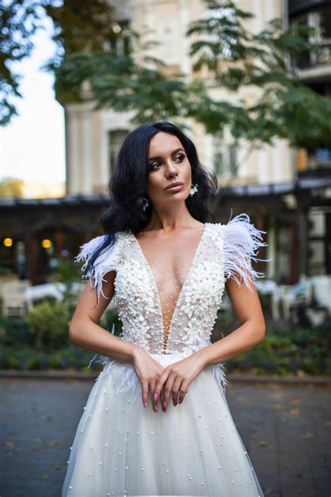 Pearl Wedding Dress Unique Couture Bridal Gown Simple Wedding - Etsy