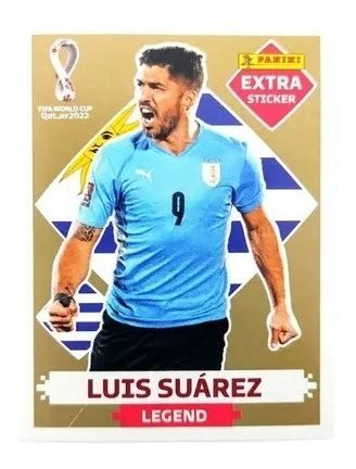 Figurinha Legend Luis Suárez Gold Ouro Copa 2022 Frete grátis