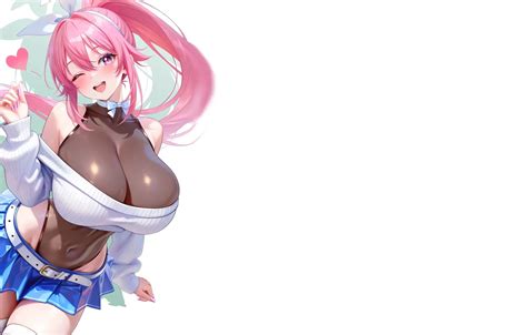 Обои kawaii girl hot sexy pink hair pink anime pretty на телефон и рабочий стол раздел