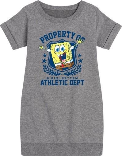 SpongeBob Squarepants SquarePant Property Of Bikini Bottom Graphic Short Sleeve Fleece Dre