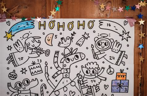 Oh wie süß: Unser Adventskalender zum Ausmalen ist da!