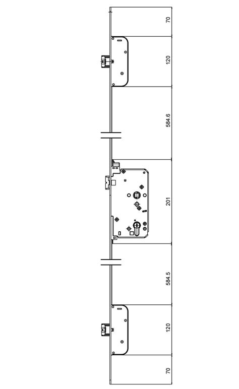 Secury Panikschloss 2166 | GU BKS für Türen