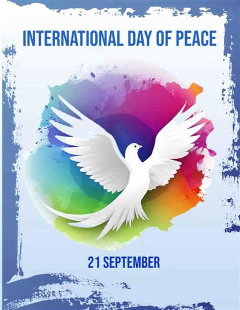 International Day Of Peace 21 September Template Postermywall