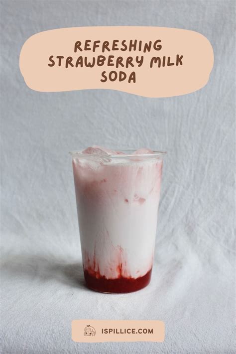 Easy Delicious Strawberry Milk Soda Milkis Recipe Ispillice