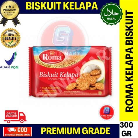 Biskuit Roma Kelapa 300 Gram Satuan Lazada Indonesia