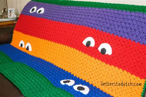 Teenage Mutant Ninja Turtle Blanket Free Crochet Pattern Artofit