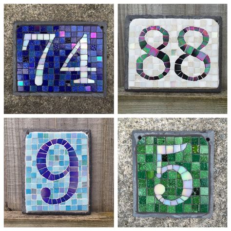 Mosaic House Numbers Uk