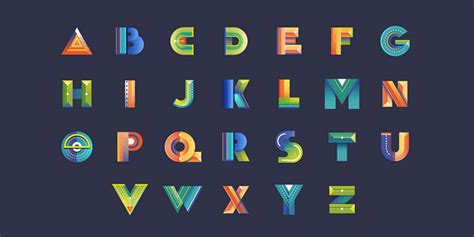 Animated Latin Alphabet Letters (AI, PDF) | Bypeople