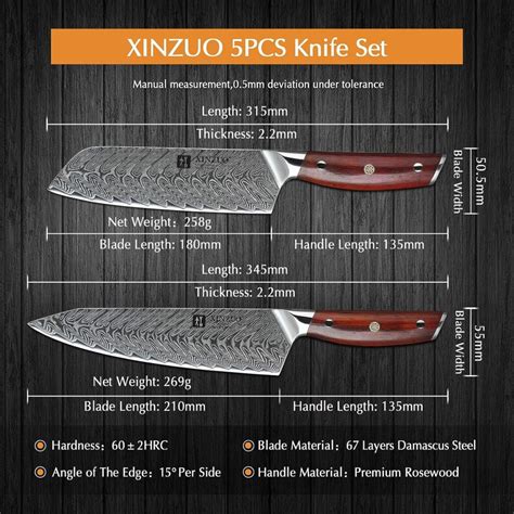 Xinzuo 5 Piece Damascus Steel Kitchen Knife Set Review Which Kitchen
