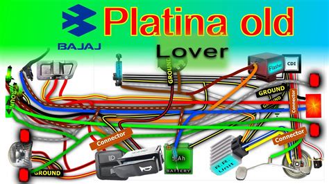 Bajaj Platina Full Bike Wiring Diagram Old Model YouTube