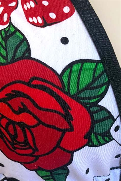 Siren Doll Customise Bikini Bottom Rose Dice