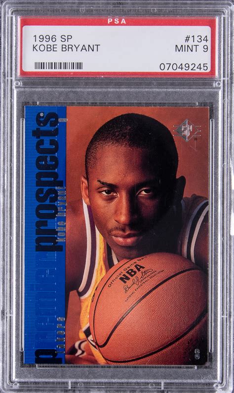 Lot Detail Upper Deck Sp Kobe Bryant Rookie Card Psa