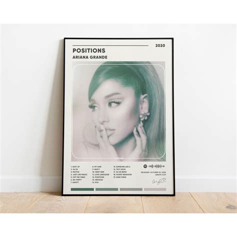Ariana Grande Positions Album Cover Poster, Ariana Grande Po - Inspire ...