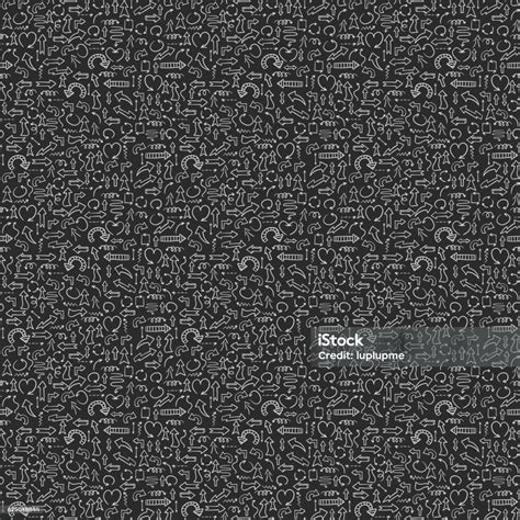 Doodles Seamless Pattern Vector Set Stock Illustration Download Image