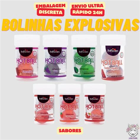 Bolinha Explosiva Estimulante 02 Unidades Hot Flowers Sex Shop