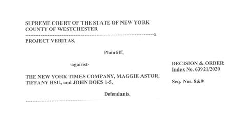 Project Veritas Scores Another Victory With Judges Order In Defamation