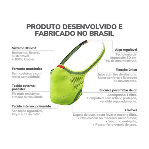 Máscara de Proteção Esportiva Knit Fiber em Promoção Ofertas na