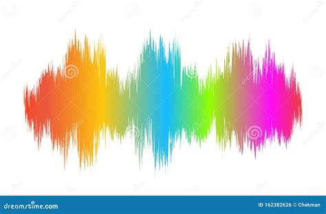 Abstract Colorful Sound Waves - Vector Stock Illustration ...