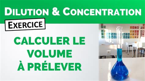 Quel Volume De Solution M Re Pr Lever Seconde Exercice Youtube