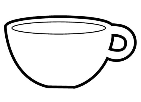 Dibujos De Una Taza Para Colorear Para Colorear Pintar E Imprimir