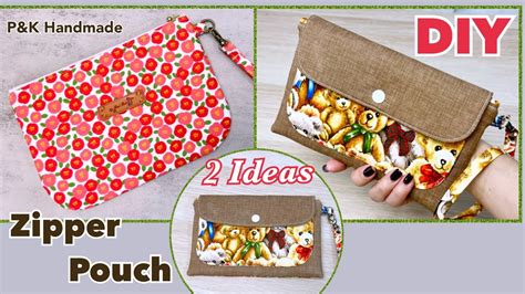 Diy Zipper Pouch Bageasy How To Make Cute Pouch Bageasy Sewing