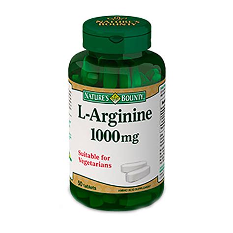 Аминокислота Nature s Bounty L Arginine 1000 мг 50 таблеток купить в