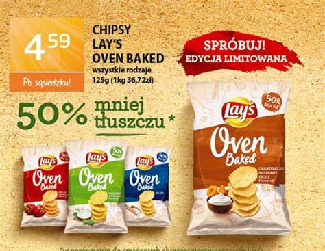 Promocja Chipsy Lay S Oven Baked G W Abc