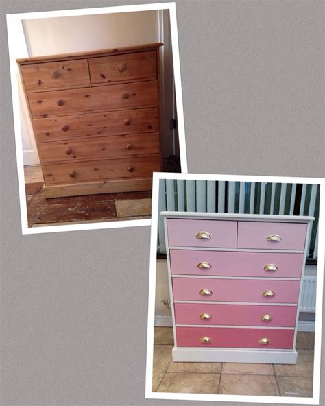 Ombr Pink Chest Of Drawers By The Vintage Rose Pink Chest Of Drawers