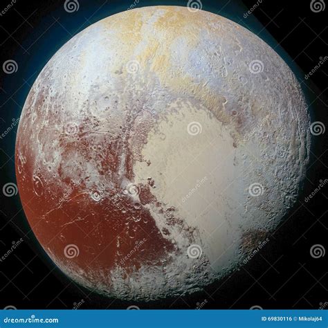 Planeta Do Plutão No Espaço Cósmico Do Sistema Solar Ilustração Stock ...