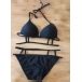 New Style Bademode Sexy Push Up Hollow Out Bikini Set Schwarz