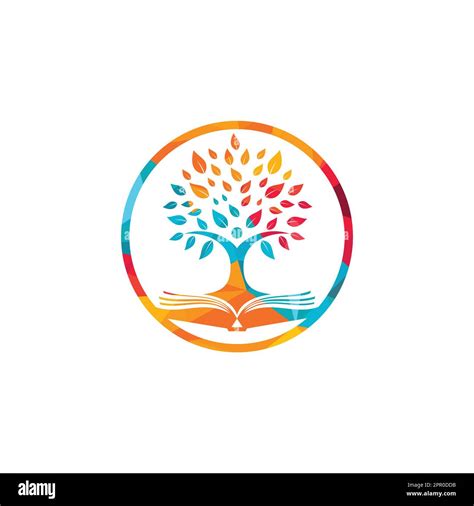 Human Tree Logo Design Leader Education Logo Design Stock Vector Image