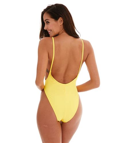 Lady Hot Sexy One Piece Back U Shape Bandage Swimsuit Beachwear Bathing Suit And Club Wear Price