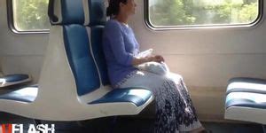 Dickflash For Mature Woman On Train Tnaflix