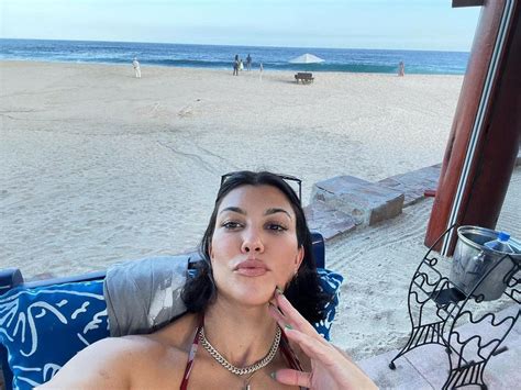 Kourtney Kardashian Rocks Tiny Bikini While Enjoying The Sun In Cabo
