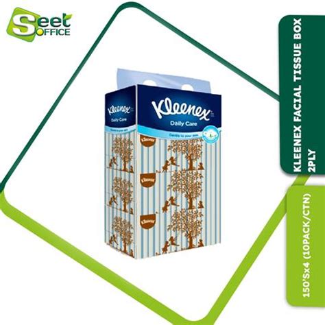 KLEENEX FACIAL TISSUE BOX 2PLY (120'Sx5 BOX/PACK) [10PACK/CTN] - Seet ...