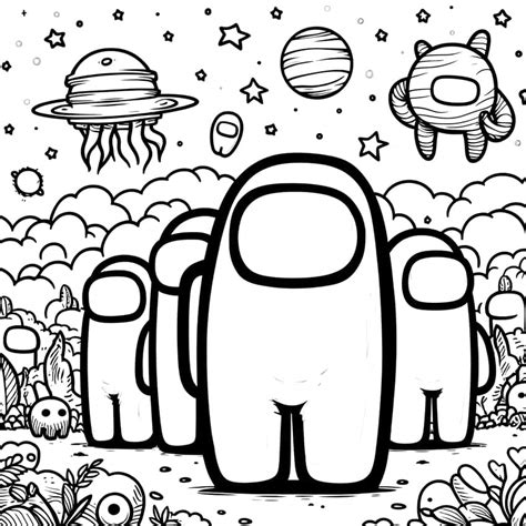 Among Us Coloring Pages Coloring Sheets From The Game