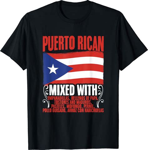Puerto Rican Mixed With Puerto Rico Puerto Rican Flag Pride T-Shirt